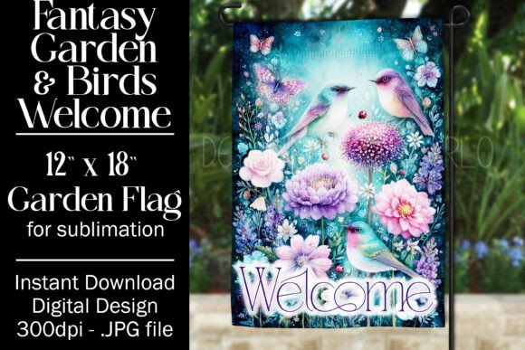 Famtasy Bird Garden Flag Sublimation 11 Review for Real Embroidery Projects